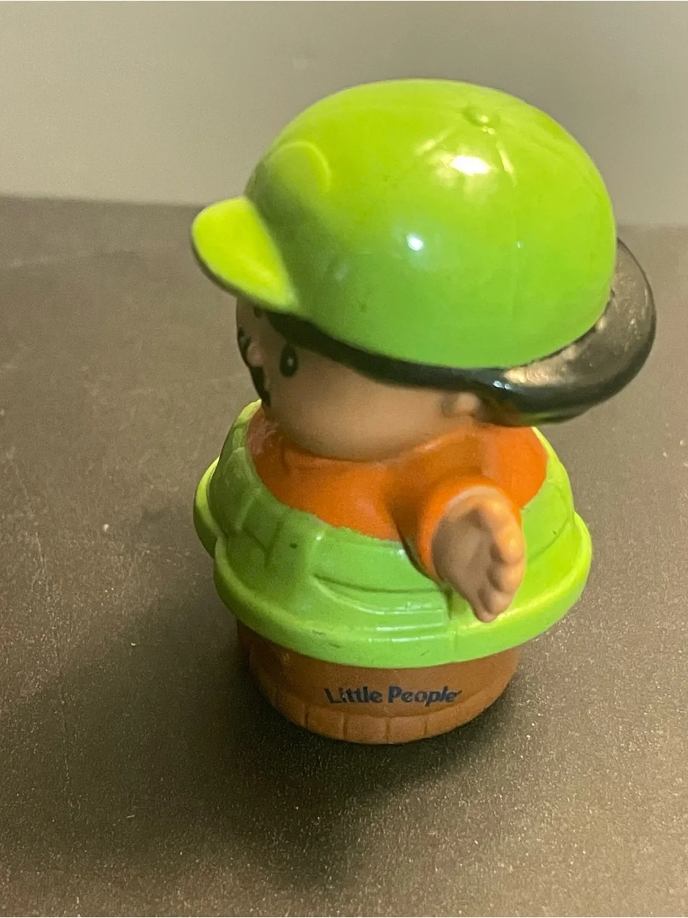 Little people chubby Green and Orange Figure Toy with walkie talkie